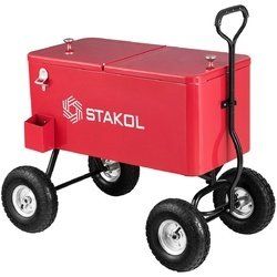 Outdoor 80 QT Portable Rolling Party Wagon Cooler Cart